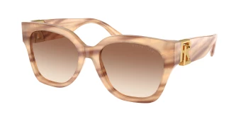 Ralph Lauren RL8221 THE OVERSZED RICKY 0RL8221 style-color 617913 Oystershell Brown / Gradient Brown Lens