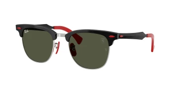 Ray-Ban RB3807M style-color F11031 Brushed Black On Silved / G-15 Green Lens
