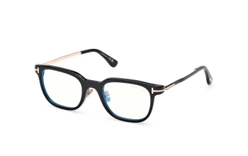Tom Ford FT6022-D-B Asian Fit style-color 001 Shiny Black / Shiny Black