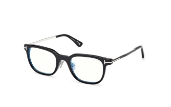 Tom Ford FT6022-D-B Asian Fit style-color 005 Shiny Black / Shiny Black