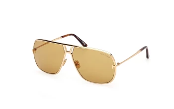 Tom Ford FT1204 Stavros style-color 30E Shiny Deep Gold / Shiny Deep Gold / brown brown Lens