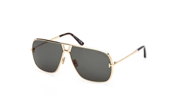 Tom Ford FT1204 Stavros style-color 30N Shiny Deep Gold / Shiny Deep Gold / green green Lens