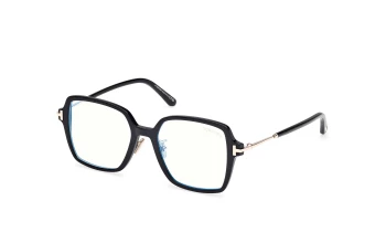 Tom Ford FT6057-D-B Asian Fit style-color 001 Shiny Black / Shiny Black