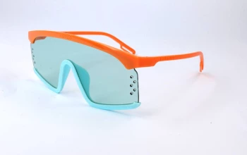Kenzo KZ40010U style-color 42N Injected Orange / Azure Rubberizzed / Green Lens
