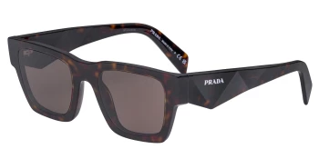 Prada PR A06S style-color 17N06B Root Tortoise / Dark Brown Lens