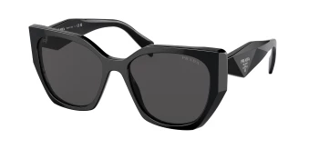 Prada PR 19ZSF Asian Fit style-color 1AB5S0 Black / Dark Grey Lens
