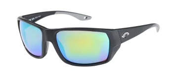 Costa Del Mar 6S9113 TAILFIN 06S9113 style-color 911307 Matte Black / Green Mirror Polycarbonate Lens