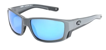 Costa Del Mar 6S9105 TUNA ALLEY PRO 06S9105 style-color 910507 Matte Gray / Blue Mirror Lightwave Glass Lens