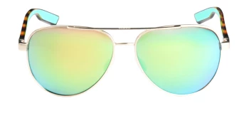Costa Del Mar 6S4002 PELI 06S4002 style-color 400202 Brushed Gold / Green Mirror Polycarbonate Lens
