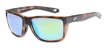 Costa Del Mar 6S9120 BROADBILL II 06S9120 style-color 912009 Matte Tortoise / Green Mirror Lightwave Glass Lens