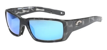 Costa Del Mar 6S9079 FANTAIL PRO 06S9079 style-color 907913 Tiger Shark / Blue Mirror Lightwave Glass Lens