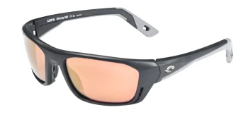 Costa Del Mar 6S9115 WHITETIP PRO 06S9115 style-color 911506 Matte Black / Gold Mirror Lightwave Glass Lens