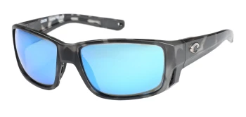 Costa Del Mar 6S9105 TUNA ALLEY PRO 06S9105 style-color 910513 Tiger Shark / Blue Mirror Lightwave Glass Lens