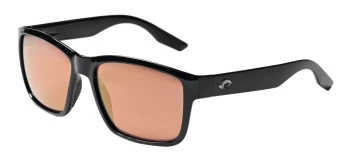 Costa Del Mar 6S9049 PAUNCH 06S9049 style-color 904909 Black / Gold Mirror Lightwave Glass Lens