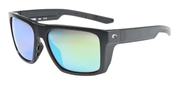 Costa Del Mar 6S9104 LIDO 06S9104 style-color 910402 Matte Black / Green Mirror Lightwave Glass Lens