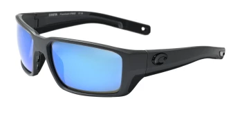 Costa Del Mar 6S9079 FANTAIL PRO 06S9079 style-color 907909 Matte Gray / Blue Mirror Lightwave Glass Lens