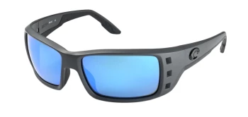 Costa Del Mar 6S9022 PERMIT 06S9022 style-color 902223 Matte Gray / Blue Mirror Lightwave Glass Lens