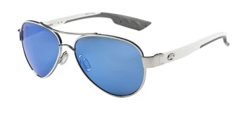 Costa Del Mar 6S4006 LORETO 06S4006 style-color 400605 Palladium / Blue Mirror Polycarbonate Lens
