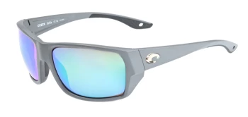 Costa Del Mar 6S9113 TAILFIN 06S9113 style-color 911311 Matte Gray / Green Mirror 580p Polycarbonate Lens