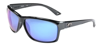 Costa Del Mar 6S9048 MAG BAY 6S9048_P style-color 904804 Shiny Black / Blue Mirror Polycarbonate Lens