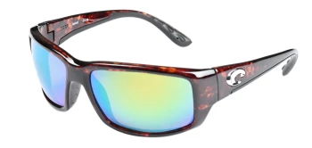 Costa Del Mar 6S9006 FANTAIL 06S9006 style-color 900615 Tortoise / Green Mirror Polycarbonate Lens