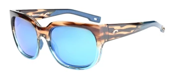 Costa Del Mar 6S9004 WATERWOMAN 2 06S9004 style-color 900403 Shiny Wahoo / Blue Mirror Lightwave Glass Lens