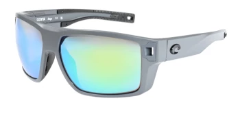Costa Del Mar 6S9034 DIEGO 06S9034 style-color 903408 Matte Gray / Green Mirror Lightwave Glass Lens