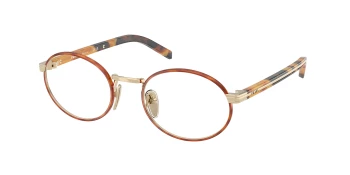 Prada PR B55V style-color 22E1O1 Pale Gold / Honey Havana