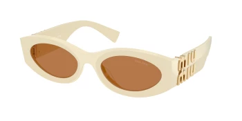 Miu Miu MU 11WS 0 style-color 21D90Q Milk / Brown Lens