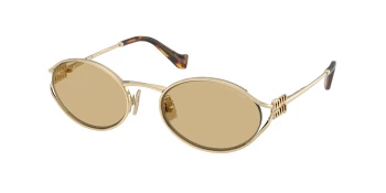 Miu Miu MU 52YS style-color ZVN10R Pale Gold / Yellow Lens
