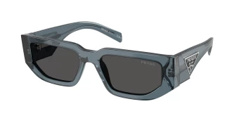 Prada PR 09ZS style-color 17T08Z Transparent Ocean / Dark Grey Lens