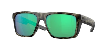 Costa Del Mar 6S9104 LIDO 06S9104 style-color 910406 Wetlands / Green Mirror Lightwave Glass Lens