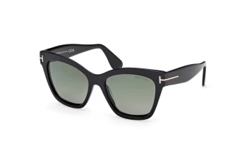 Tom Ford FT1217 Elvira style-color 01R Shiny Black / Shiny Black / green polarized green polarized Lens