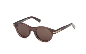 Ermenegildo Zegna EZ0271 style-color 48E Shiny Dark Brown / Shiny Dark Brown / brown brown Lens