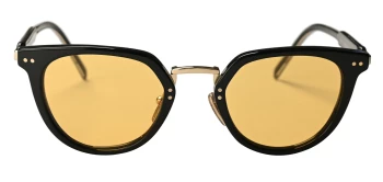 Prada PR 17YS style-color AAV07M Black / Yellow Orange Lens