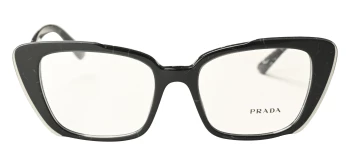 Prada PR 01YV style-color 09V1O1 Havana Black / White