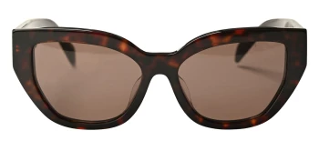 Prada PR A09SF style-color 16N5Y1 Briar Tortoise / Dark Brown Lens
