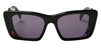 Prada PR 08YS style-color 04V6O2 Black / Havana Abstract / Violet Lens