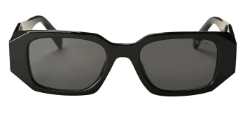 Prada PR 17WSF Asian Fit style-color 1AB5S0 Black / Dark Grey Lens