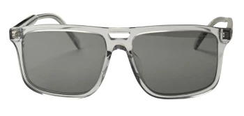 Prada PR A22SF style-color 19T175 Transparent Azure / Dark Grey Flash Silver Lens