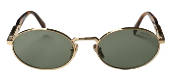 Prada PR 65ZS style-color ZVN70L Pale Gold / Dark Green Lens