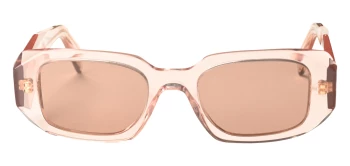 Prada PR 17WS style-color 19Q10D Transparent Peach / Light Brown Lens