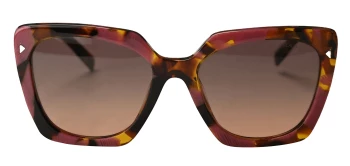 Prada PR 23ZS style-color 18N50C Begonia Cognac Tortoise / Brown Gradient Grey Lens