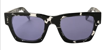 Prada PR A06S style-color 15O50B Tortoise Black Crystal / Violet Mirror Internal Silver Lens