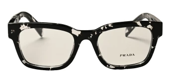 Prada PR A10V style-color 15O1O1 Havana Black Transparent