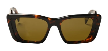 Prada PR 08YS style-color VAU01T Honey Tortoise / Dark Brown Lens