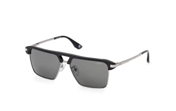 Bmw BW0068-H style-color 01D Shiny Black / Shiny Dark Ruthenium / smoke polarized smoke polarized Lens