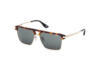 Bmw BW0068-H style-color 53N Blonde Havana / Shiny Gunmetal / green green Lens