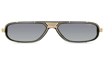 Cazal MOD 665 style-color 001 Black - Gold / Red & Gold Glitter Lens