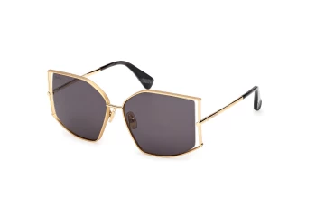 Max Mara MM0142 MENTON-4 style-color 30A Shiny Deep Gold / Shiny Deep Gold / smoke smoke Lens